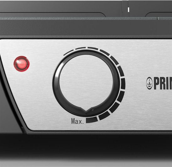 Princess BBQ Tischgrill 112254 - Schwarz - Einstellbarer Thermostat - Tisch-BBQ - Grillgerät - Große Backfläche - 2000W