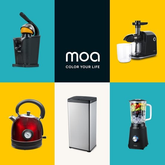 MOA Sensor Prullenbak - 50 liter - RVS & duurzaam ABS - Non-slip - Geruisloze deksel - Vertraagd sluiten modus - Stainless - SB02S