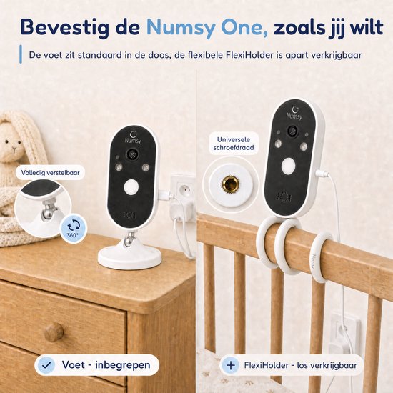 Numsy One Babyphone – Zusätzliche Kamera · Erweiterung