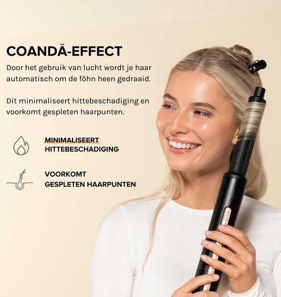 MAE® Airstyler II – Föhnbürste & Lockenbürste – 5-in-1-Multistyler – Hairwrap – Haarstyler