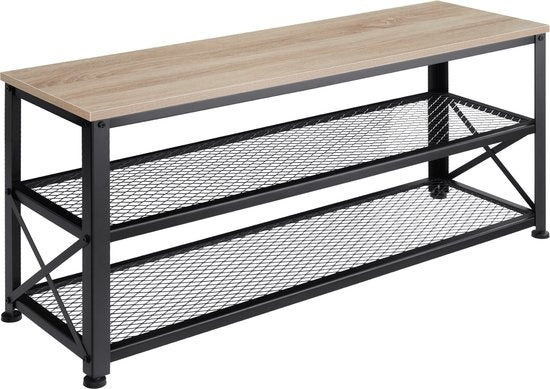 tectake - Schuhregal Blackpool - Schuhschrank - Industrieleuchte - 101 x 30,5 x 45,5 cm - 404290