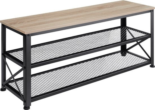tectake - Schuhregal Blackpool - Schuhschrank - Industrieleuchte - 101 x 30,5 x 45,5 cm - 404290