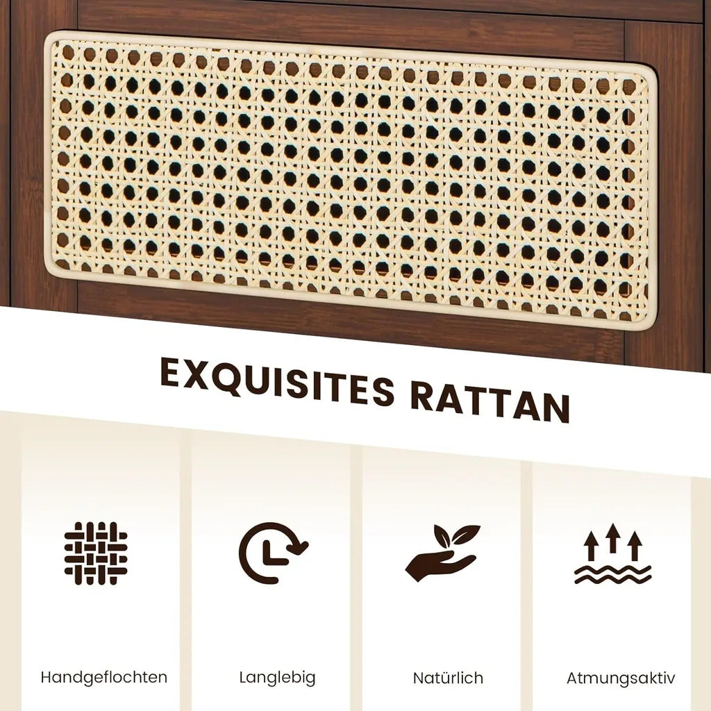Coast Nachttische mit Schublade – 2er-Set – 43 x 35 x 50 cm – Braun