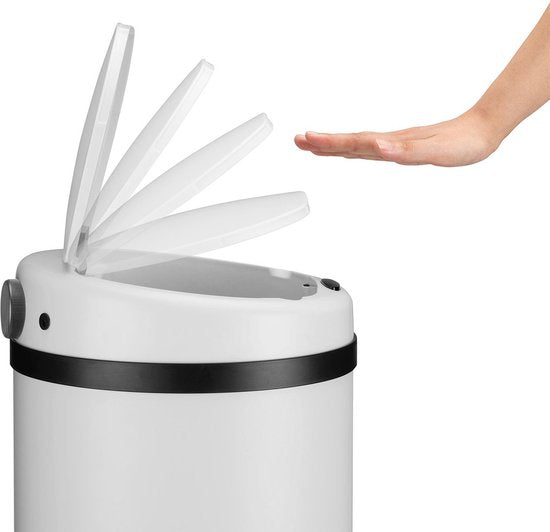 Automatischer Abfallsammler / Abfallsammler / Sensorabfallsammler - 30 Liter - Weiß - Rund