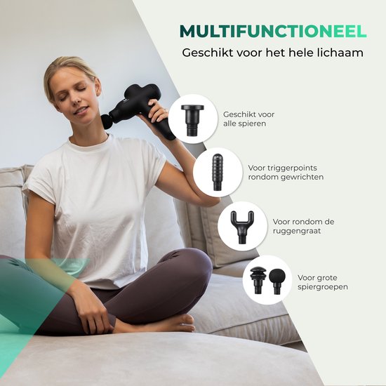 Massagerr® Massage Gun PRO - Massagegerät Professional - Inkl. Ständer und Etui - Massagepistole - Leistungsstarker Akku für lange Batterielebensdauer - Sport- und Relaxmassage - Massagegeräte - Massagepistole - Massagegeräte