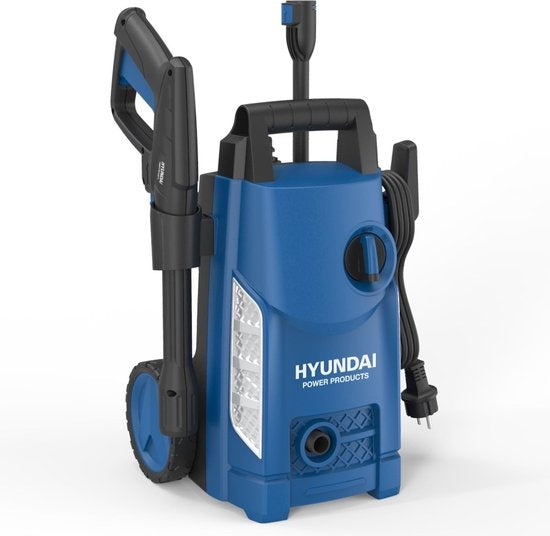 HYUNDAI Hochdruckreiniger 1500W - Komplettes Deluxe-Set - 360 L/Stunde - Inklusive zahlreichem Zubehör - Düsen - Terrassenreiniger - Seifenbehälter