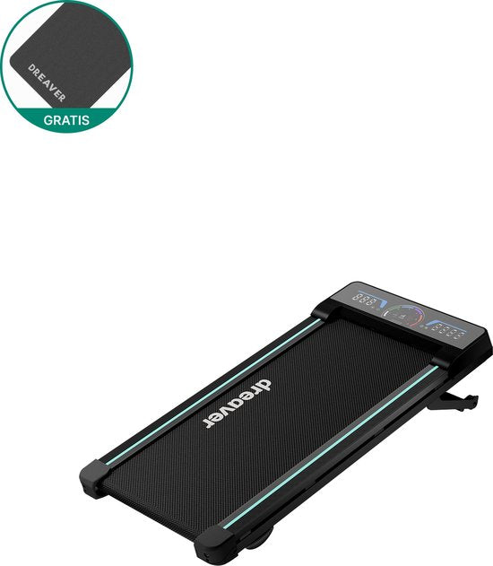 Dreaver Climb – 2-in-1-Laufband, zusammenklappbar, 6 km/h – inklusive App und Zubehör – Laufband – Treadmill – Walking-Band – Walking Pad – für zu Hause