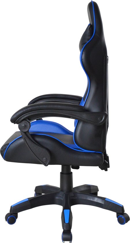 VDD Gaming – Gaming-Stuhl – Gaming-Sessel – Gaming-Sessel – Gaming-Stuhl schwarz – Gaming-Stuhl blau – Bürostuhl – Schreibtischstuhl – Verstellbar – Ergonomisch – Max. 120 kg