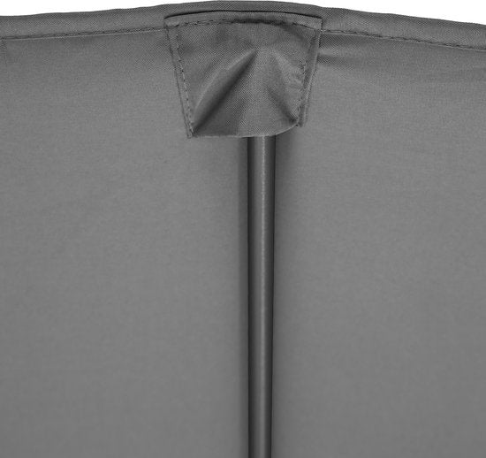 tectake - Doppelter Sonnenschirm Silia - Terrassen-Sonnenschirm - XXL-Sonnenschirm - grau - 404256
