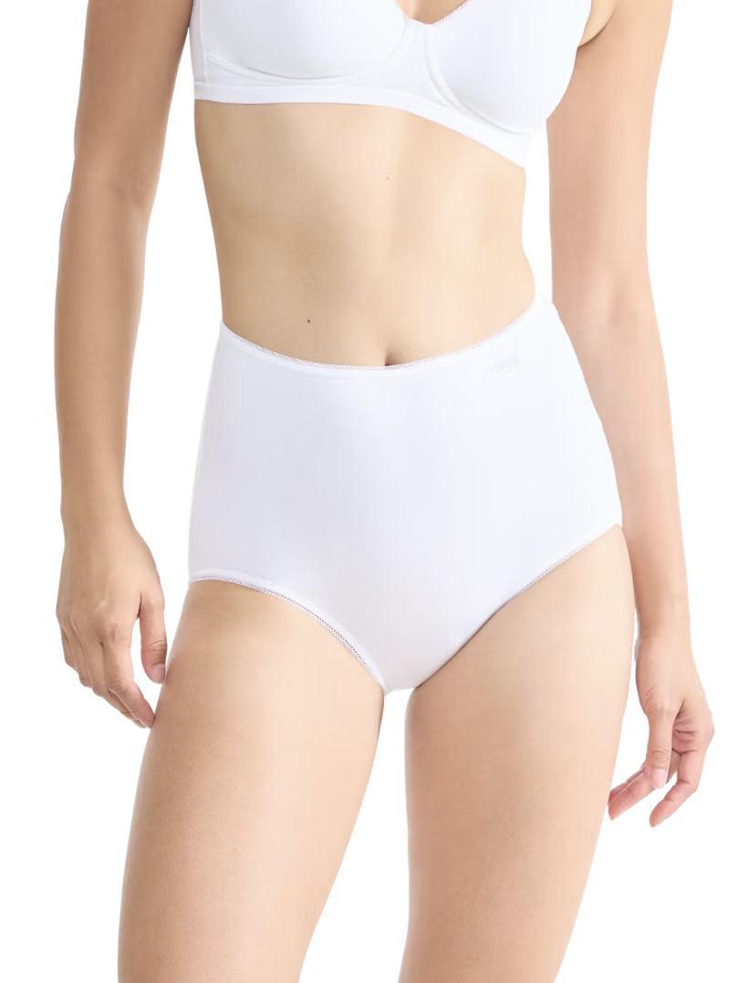 Sloggi Pure Comfort H Maxi Slips 3er-Pack - Weiß - Größe XS