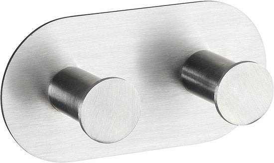 Wenko Wandhaken Cona Duo 10 x 5 cm Edelstahl verchromt