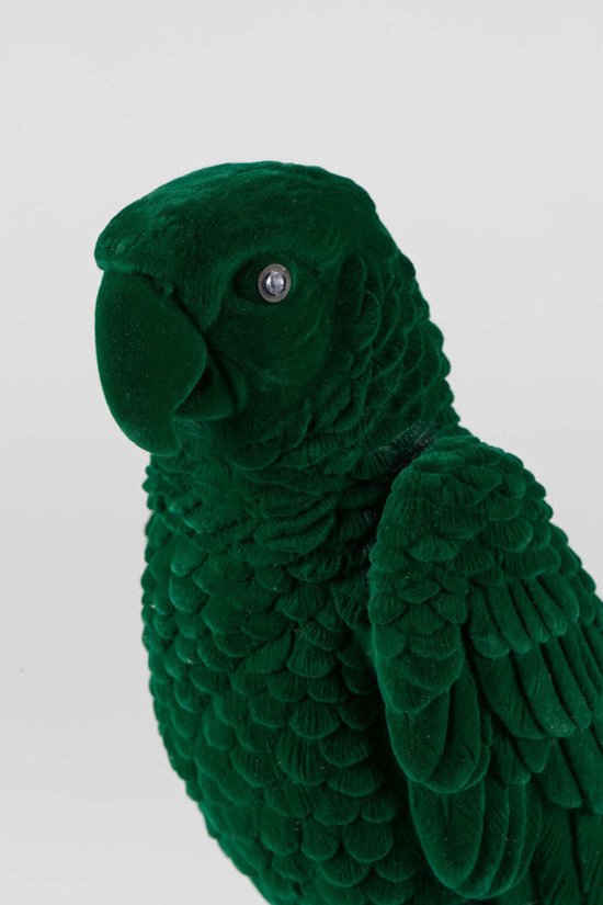 Bold Monkey Papagei Lampe - LED - Samt & PVC - 17 x 19 x 33cm - Schwarz