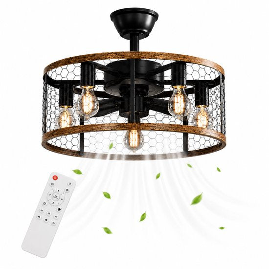 WERYOU® illuminAIR Deckenventilator – Deckenleuchte – Deckenventilator mit Fernbedienung – Deckenlampe – Deckenventilator mit Beleuchtung – Ventilatorlampe