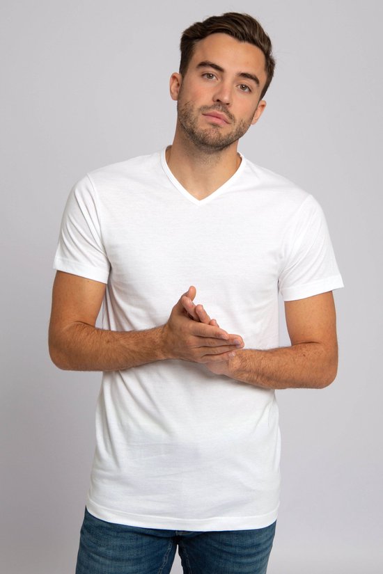 Alan Red – Vermont T-Shirt mit V-Ausschnitt, weiß, 3er-Pack – Herren – Größe XL – Regular-Fit