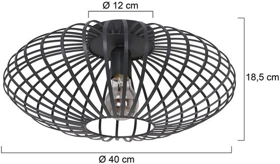 Steinhauer Dunbar AN Deckenleuchte, 1-flammig, 40 cm