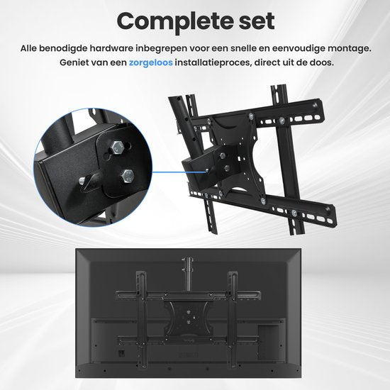 TV-Halterung - für Decke oder Dachschräge - 32" bis 65" - drehbar & neigbar - Max 30KG - Schwarz - von Faas