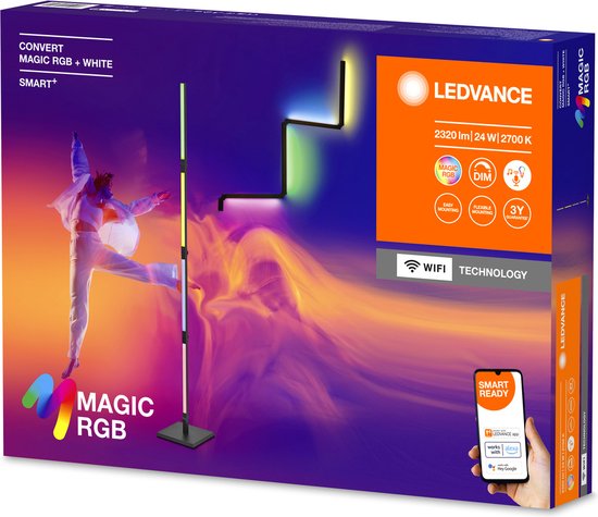 LEDVANCE SMART Stehleuchte -  WiFi Convert - 24W - 2320lm Schwarz