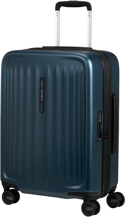 Samsonite Koffer – Fyrm Spinner 55/20 Handgepäck – erweiterbar – Steel Blue – 2,6 kg – 46 l