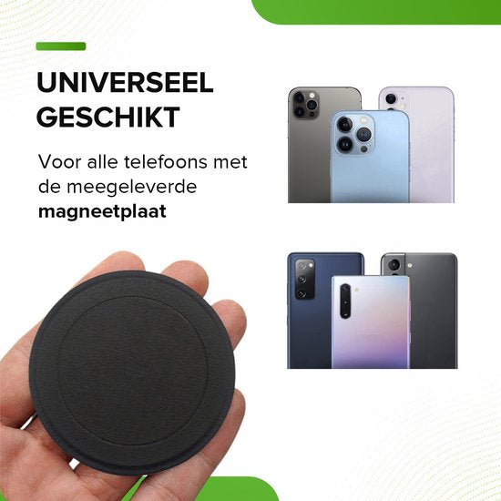 iSetchi Telefonhalterung - Qi Wireless Charger - 15-Watt-Schnellladegerät - Lüftungsgitter