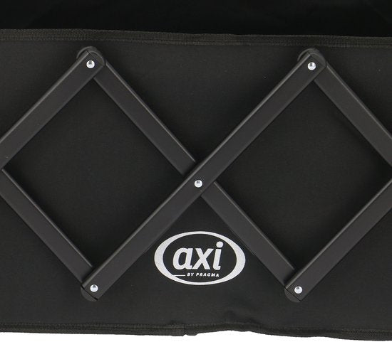 AXI SB221 Zusammenklappbarer Handwagen mit Dach – Schwarz – Mit Zugstange, Bremsen und Schutzhülle – 100 kg Tragkraft – Einfach zu transportieren – Metall
