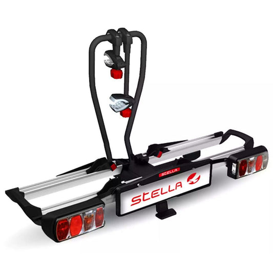Stella Fahrradträger Grand Vettore - Kippbar - Geeignet für 2 E-Bikes (max 60 kg) - 13-poliger Stecker
