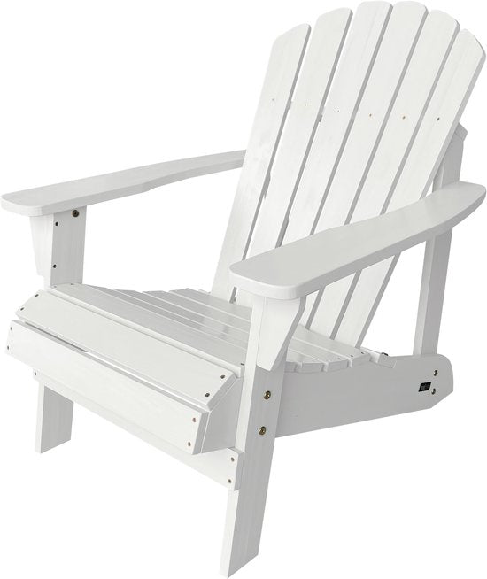 AXI Carmen Adirondack-Stuhl – Loungesessel aus Holz mit Armlehnen – Hohe Rückenlehne – 90,5 x 78,4 x 93 cm