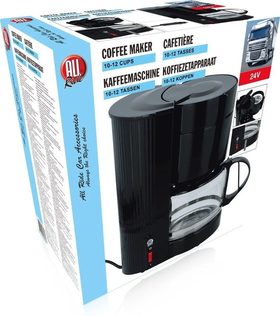 All Ride Reisekaffeemaschine - 24 Volt - 1 Liter - Filterkaffee - Schwarz