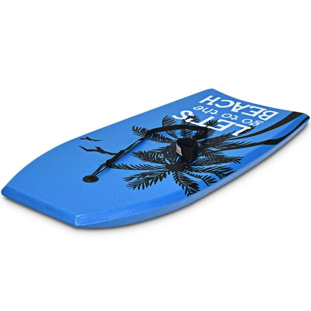 Bodyboard leichtes Strandschwimmbrett für Kinder und Erwachsene 106 cm blau