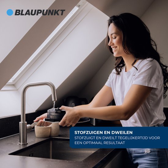 Blaupunkt - Bluebot XBOOST BPK-VCBB1XB - Staubsaugerroboter mit Wischfunktion - Ladestation - Turbo-Saugfunktion