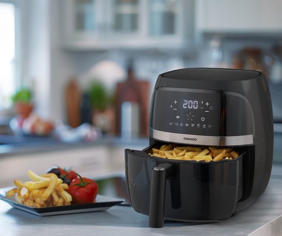 Tomado TAF3202B - Heißluftfritteuse - 3,2 Liter Fassungsvermögen - Digitalanzeige - 500g Pommes frites - PFAS frei - Best Buy - Aug & Nov 2024
