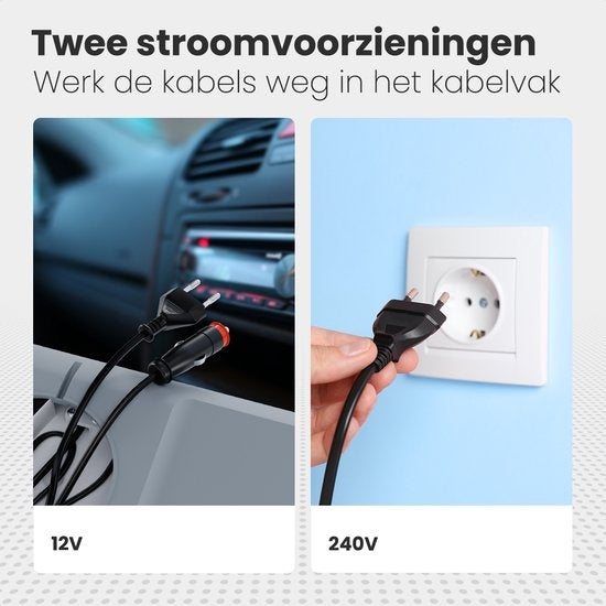 Auronic Electric Kühlbox - Kühlbox - 40L - 12V und 240V - Grau
