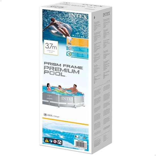 Intex Prism Frame-Schwimmbecken – rundes Modell – 366 x 76 cm – blau