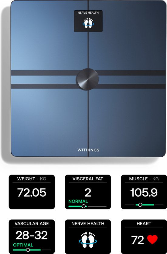 Withings Body Comp - Black-Smart-Waage - Ganzkörperanalyse