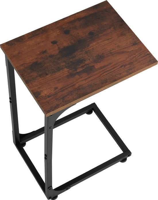 tectake - Beistelltisch Erie - industriell - dunkelbraun - 40x30x63 cm - 404455