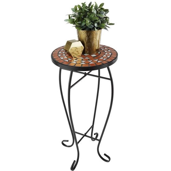 tectake - Balkontisch Blumenhocker Mosaik - 402768