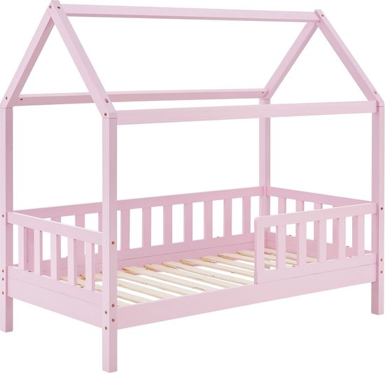 Kinderbett Marli - 90 x 200 cm - Rosa - inkl. Bettkästen