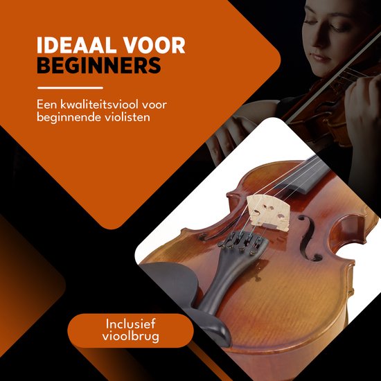 Finesse-Geigen-Starter-Set – mit Koffer und Zubehör – 4/4 – Geige – Musikinstrument – Paris
