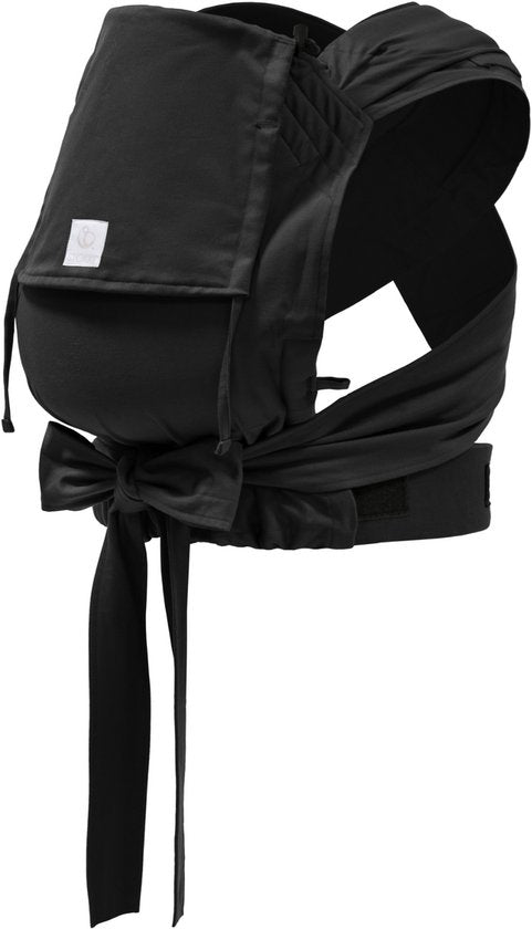 Stokke Limas Babytrage, schwarz – Version 2023 (OCS) – Babytrage für Neugeborene mit halber Schnalle – Drei Tragevarianten – Sicher ab der Geburt, bis 15 kg