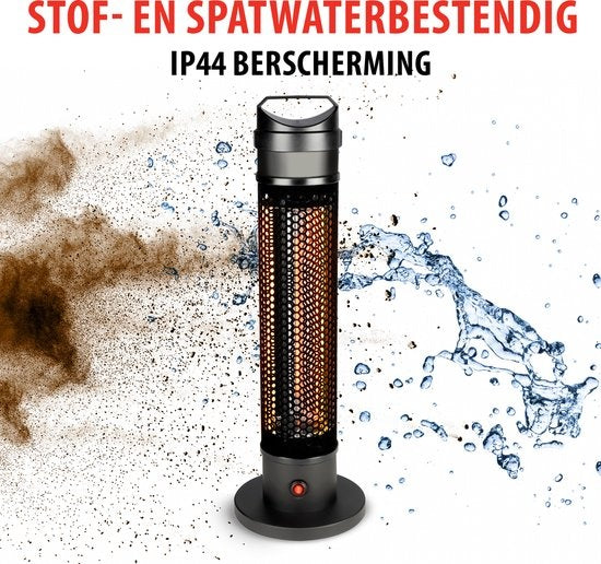 alpina Heater Terrassenstrahler - Infrarotheizung - IP44 Spritzwassergeschützt - 800W