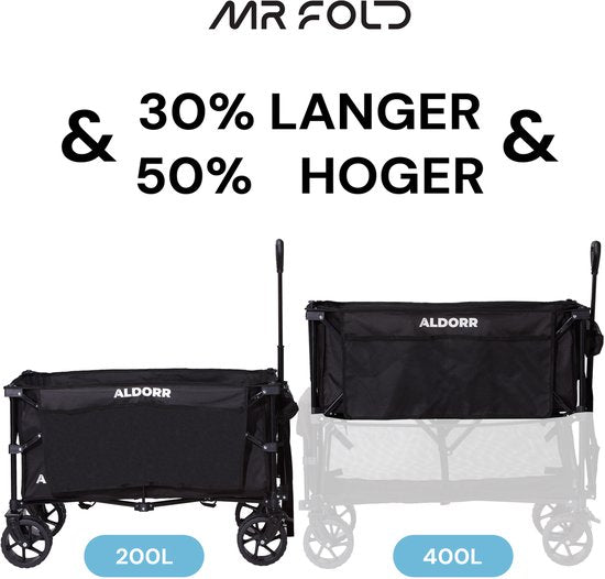 Herr Fold Bolderkar - XXL - faltbar - 400L - Grün