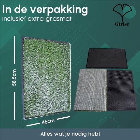 Gtrise Hundetoilette mit 2 Matten - Out/Indoor - Toilettentraining Ebook - Animal Toilet