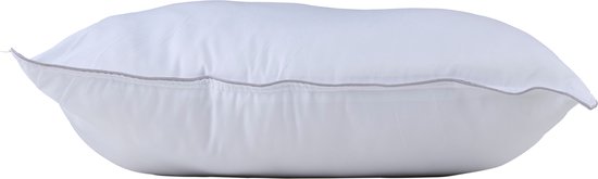 alpina Kopfkissen 60 x 70 cm – Kissen für Bett und Schlafzimmer – atmungsaktiv, feuchtigkeitsableitend und waschmaschinenfest – für Bauch-, Rücken- und Seitenschläfer – Mikrofaser/Baumwolle – Weiß