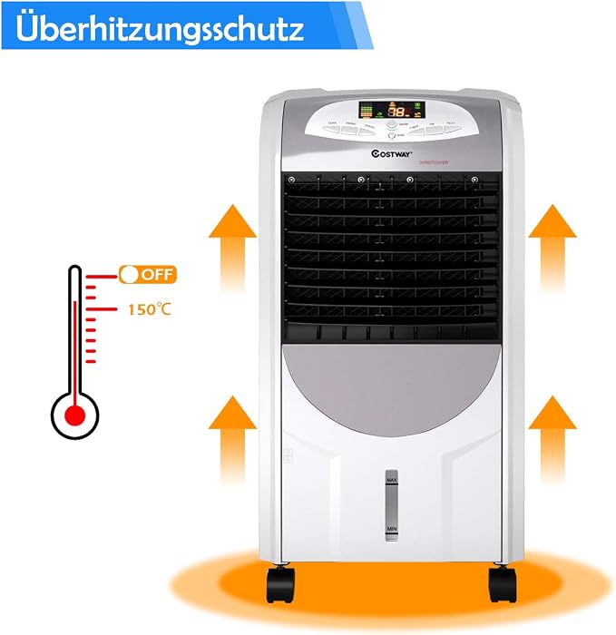 Coast 4-in-1-Luftkühler und Heizgerät – 2000 W – 7 l – 38 x 28,5 x 74 cm