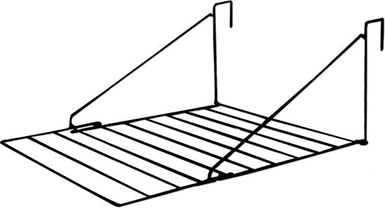BRASQ Wäscheständer hängend schwarz - 5 Meter - Wäscheständer für Tür und Balkon - Faltbarer Wäscheständer - Wandtrockengestell - Hängendes Trockengestell - 53x71x27 cm