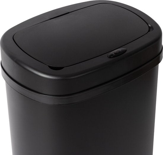 Mülltonne mit Sensor – 50 l – Soft-Close – Fingerabdruckfrei – Hygienische Wahl – Schwarz