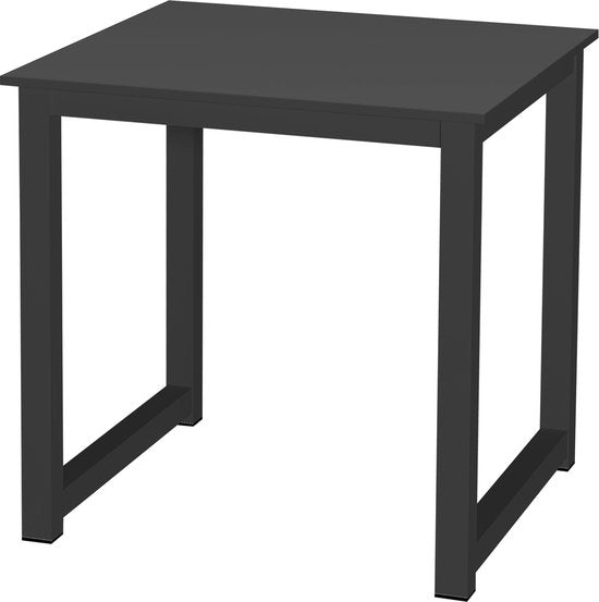 VDD Küchentisch und Schreibtisch Tisch - 75 cm x 75 cm - Schwarz