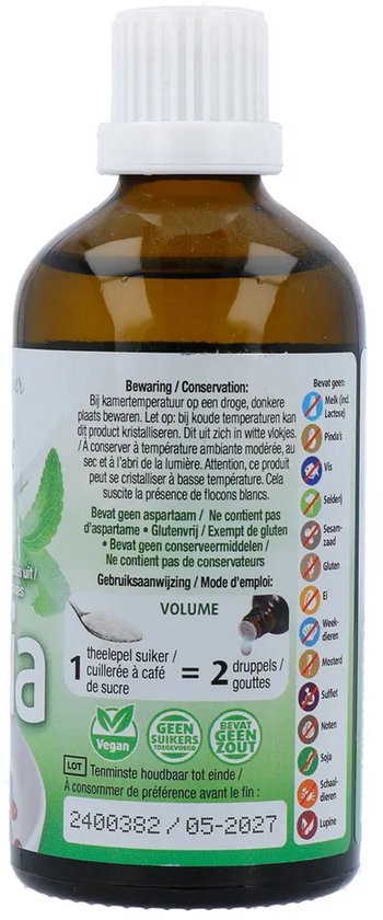 Lucovitaal Stevia flüssig – 100 ml – Nahrungsergänzungsmittel