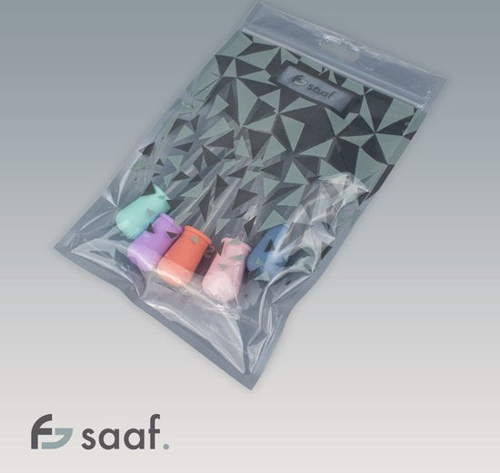 Saaf Pipettenset - Pipettenflasche 5 ml - Tropfenzähler - Pipetten für Flüssigkeiten - 5 Stück und Farben