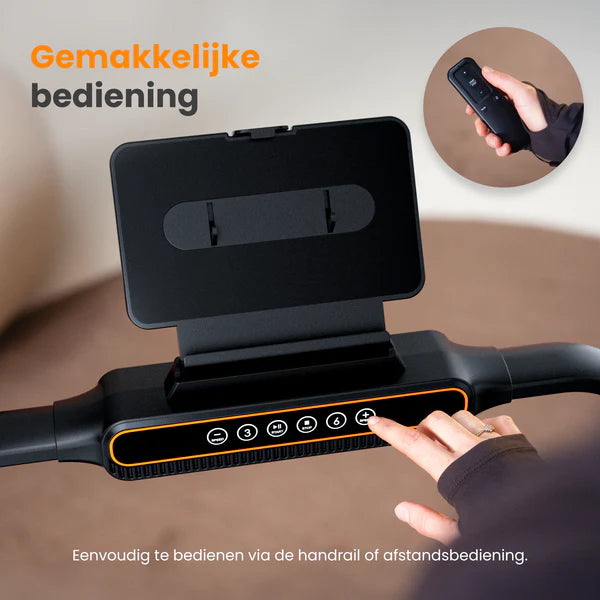 Moovv SmartStep Pro v3 Incline Laufband - Zusammenklappbar - Walking Pad mit 10% Steigungsfunktion - 1-12 km/h - Inkl. Zubehör