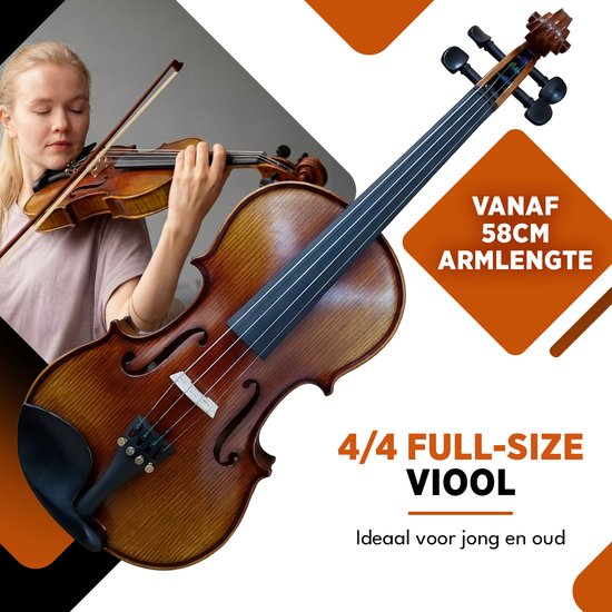 Finesse-Geigen-Starter-Set – mit Koffer und Zubehör – 4/4 – Geige – Musikinstrument – Paris